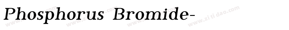 Phosphorus Bromide字体转换
